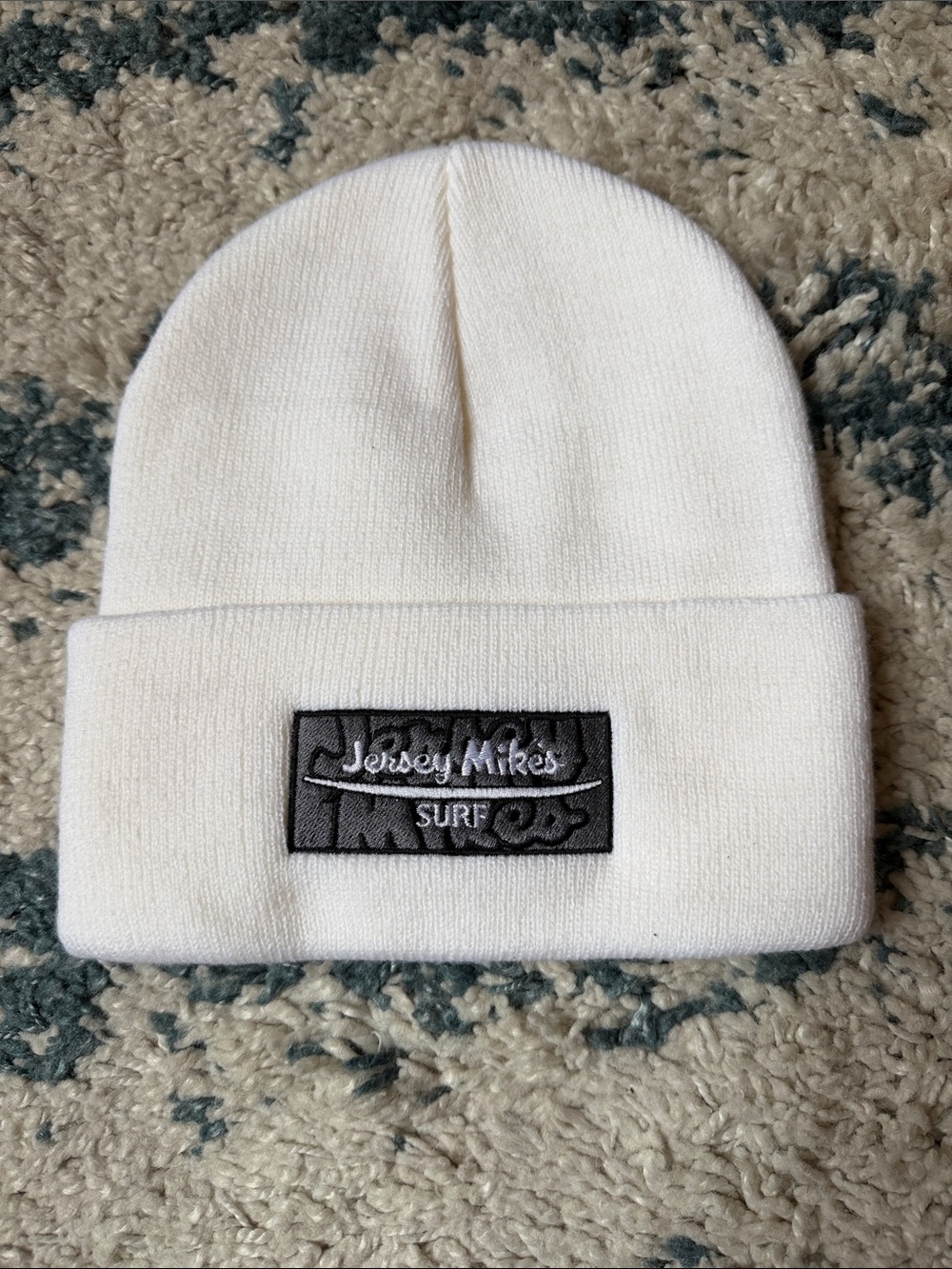 Jersey Mike’s White Knit Beanie